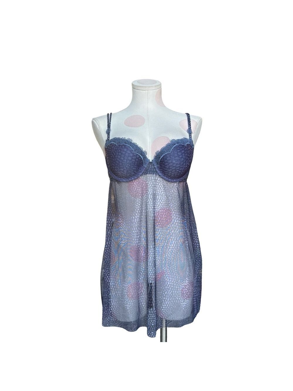 Babydoll Lingerie dress– Blue – M/M